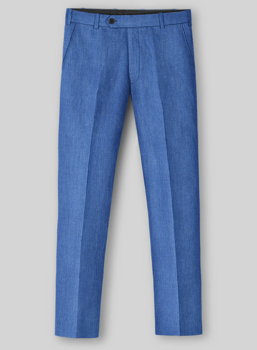 Solbiati Pericle Bright Blue Linen Suit - Image 5