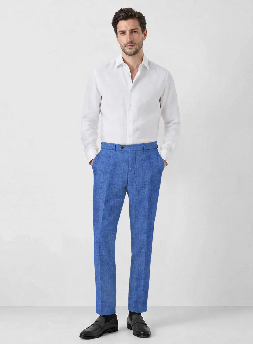 Solbiati Pericle Bright Blue Linen Suit - Image 6