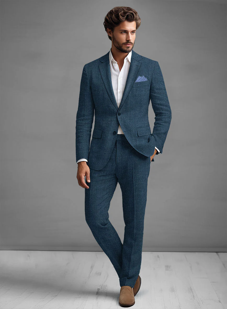 Solbiati Pericle Casa Blue Linen Suit - Image 2
