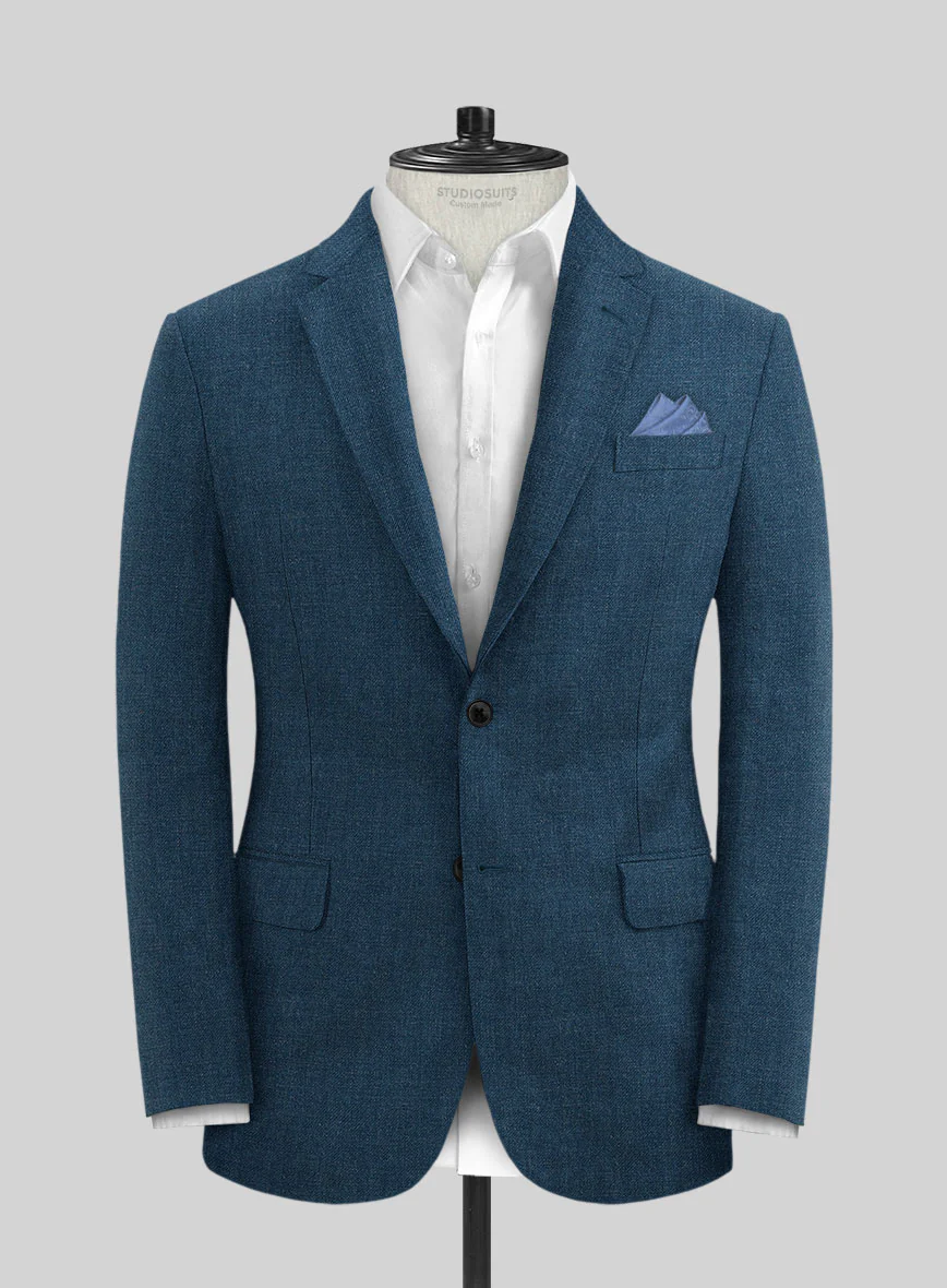 Solbiati Pericle Casa Blue Linen Suit - Image 3