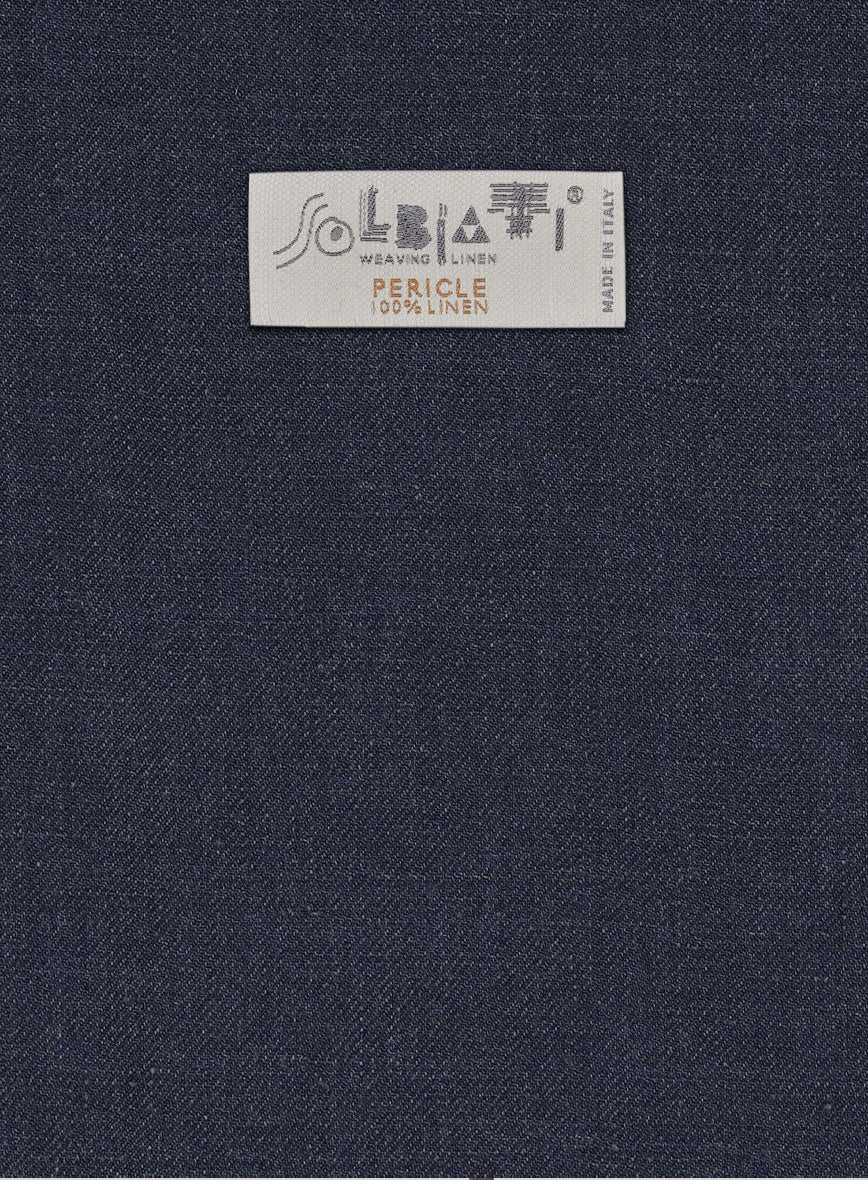Solbiati Pericle Dark Blue Linen Jacket - Image 3