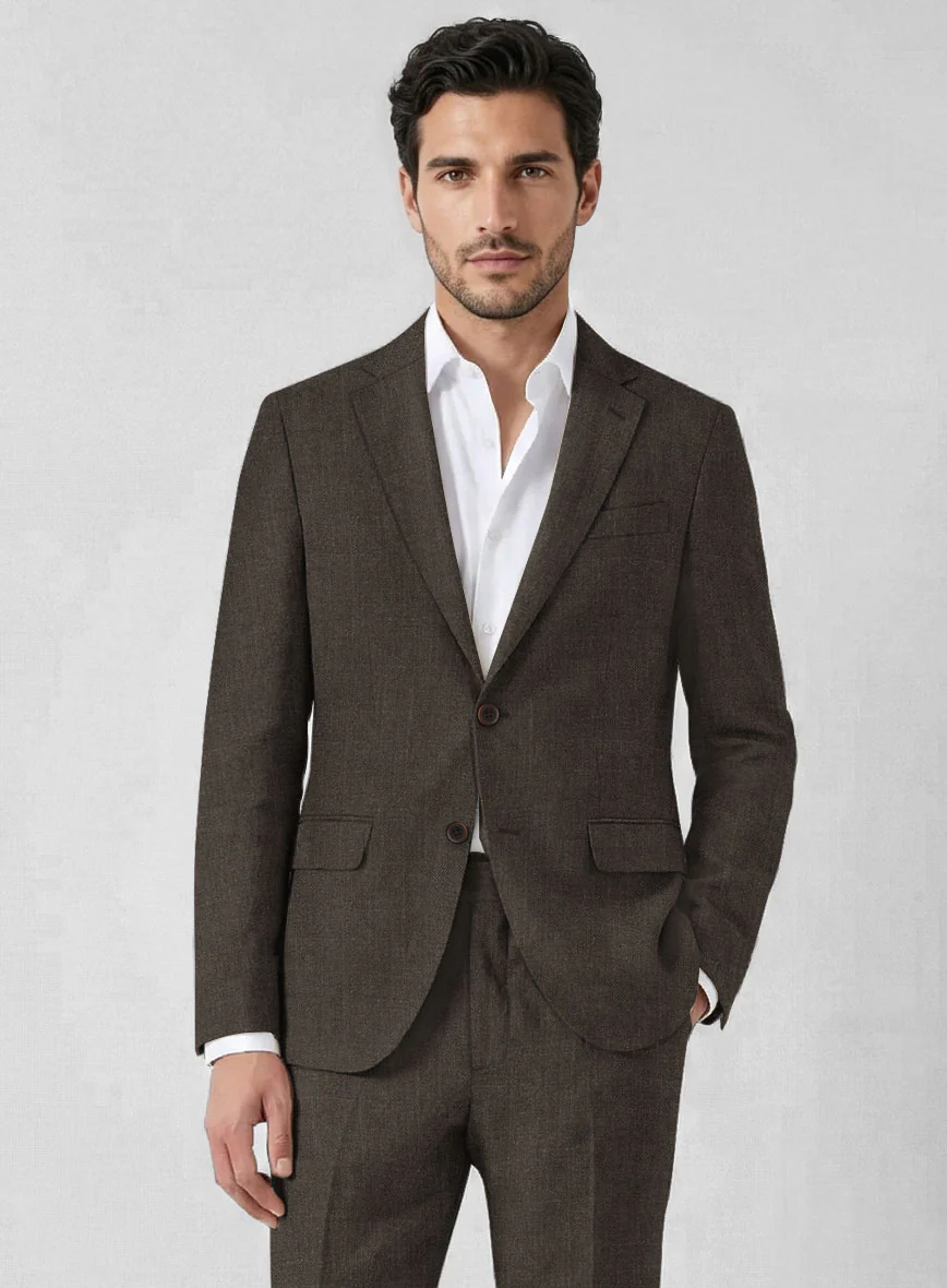 Solbiati Pericle Dark Brown Linen Suit - Image 3