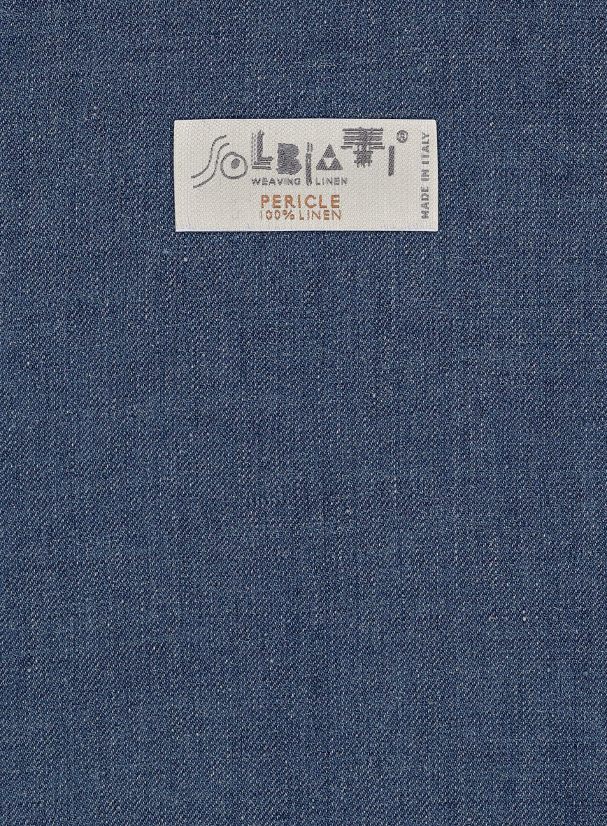 Solbiati Pericle Denim Blue Linen Suit - Image 8