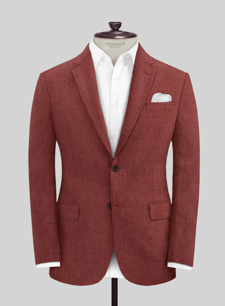 Solbiati Pericle Rust Linen Jacket - Image 3