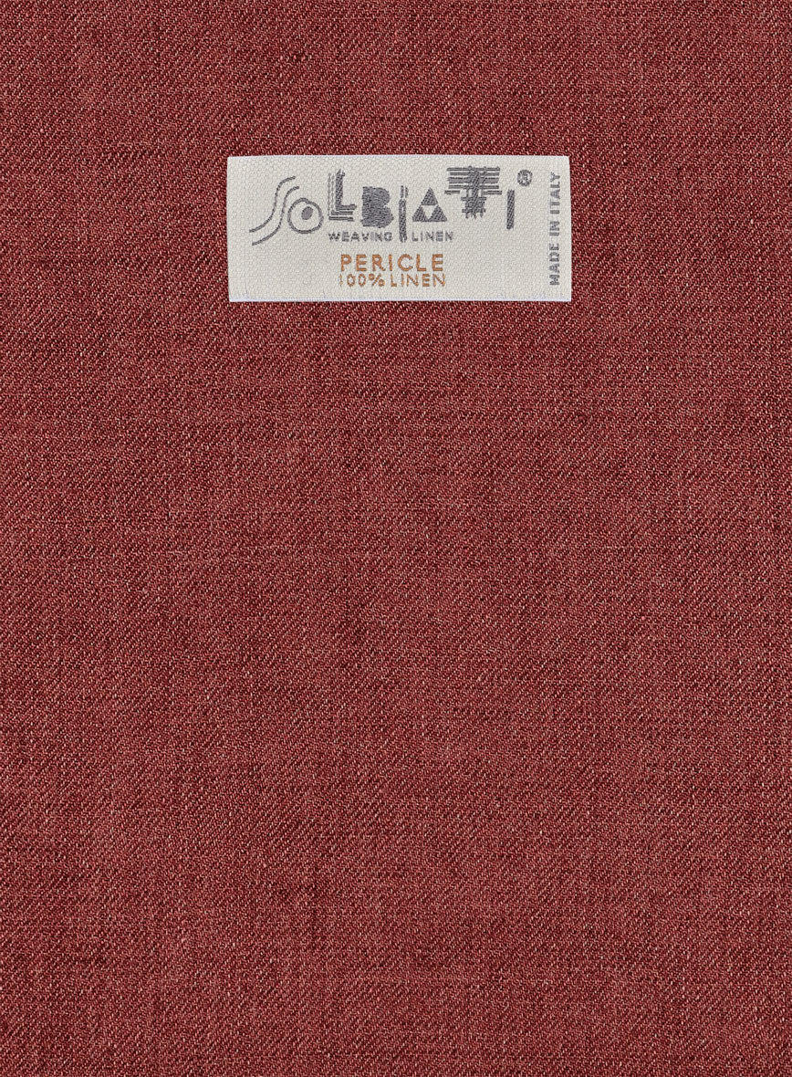 Solbiati Pericle Rust Linen Jacket - Image 4