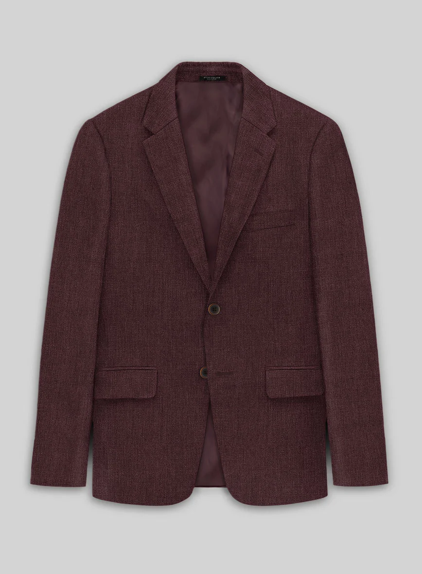 Solbiati Pericle Wine Linen Suit - Image 4