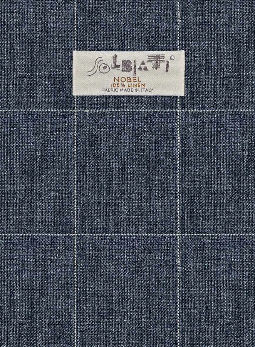 Solbiati Piazza Indigo Linen Pants - Image 2