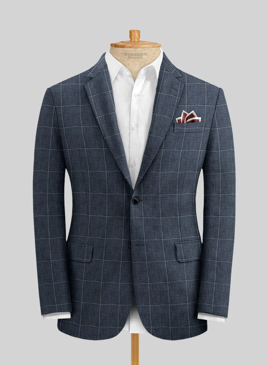 Solbiati Piazza Indigo Linen Suit - Image 3