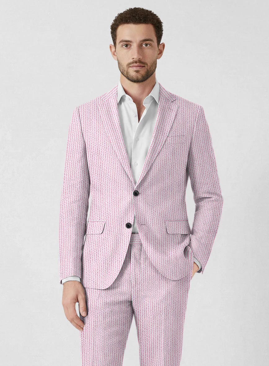 Solbiati Pink Seersucker Jacket - Image 2