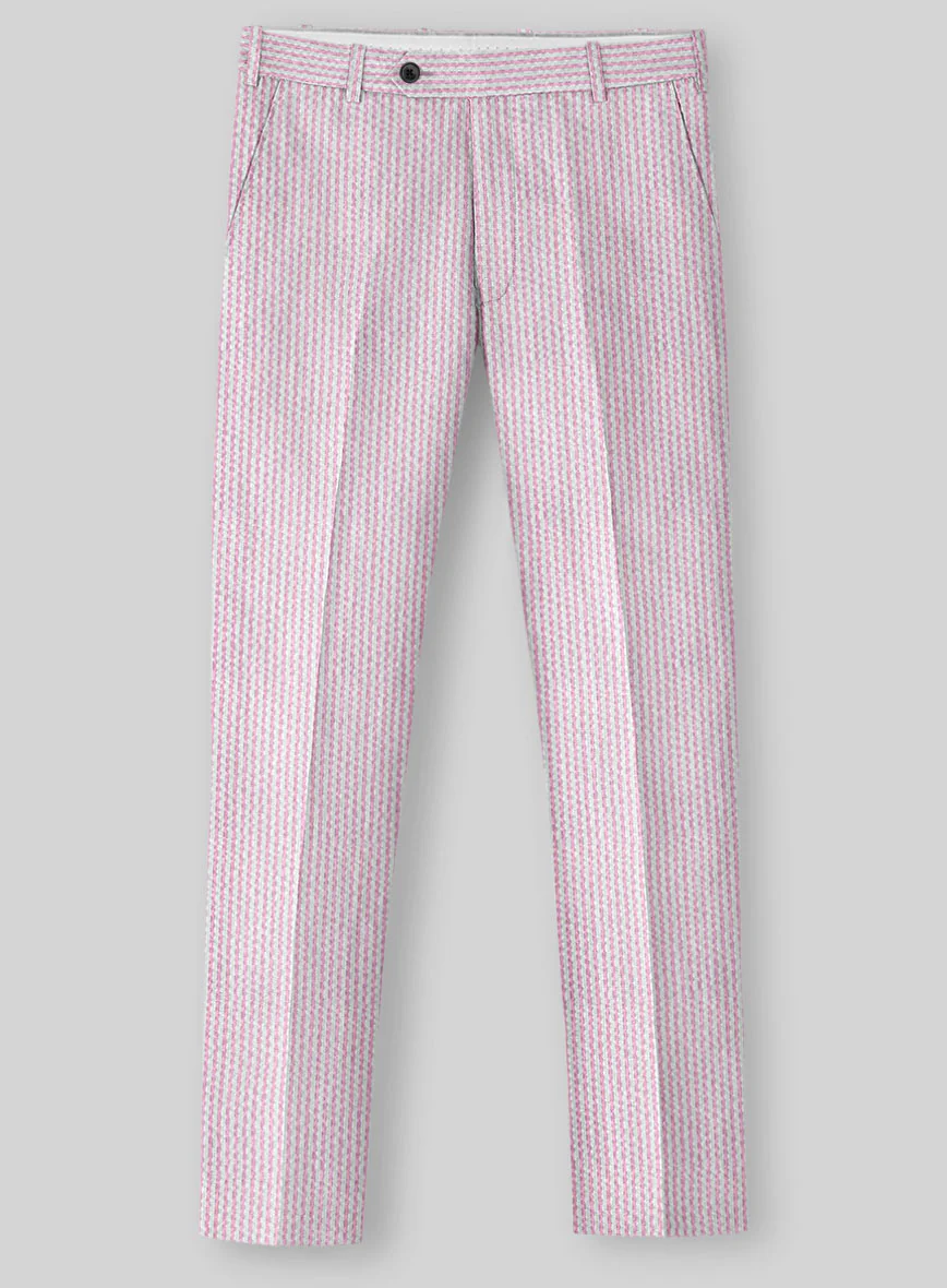 Solbiati Pink Seersucker Pants - Image 2