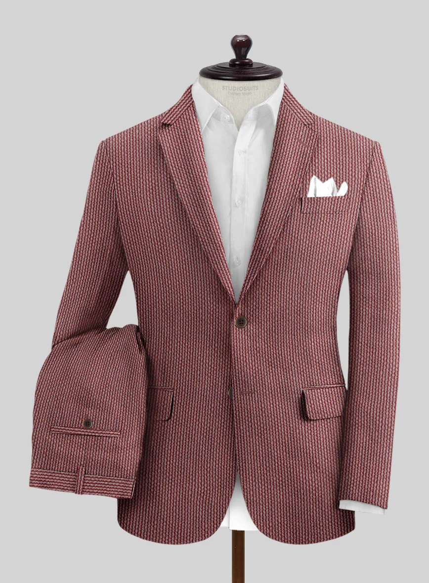 Solbiati Rosewood Seersucker Suit - Image 2