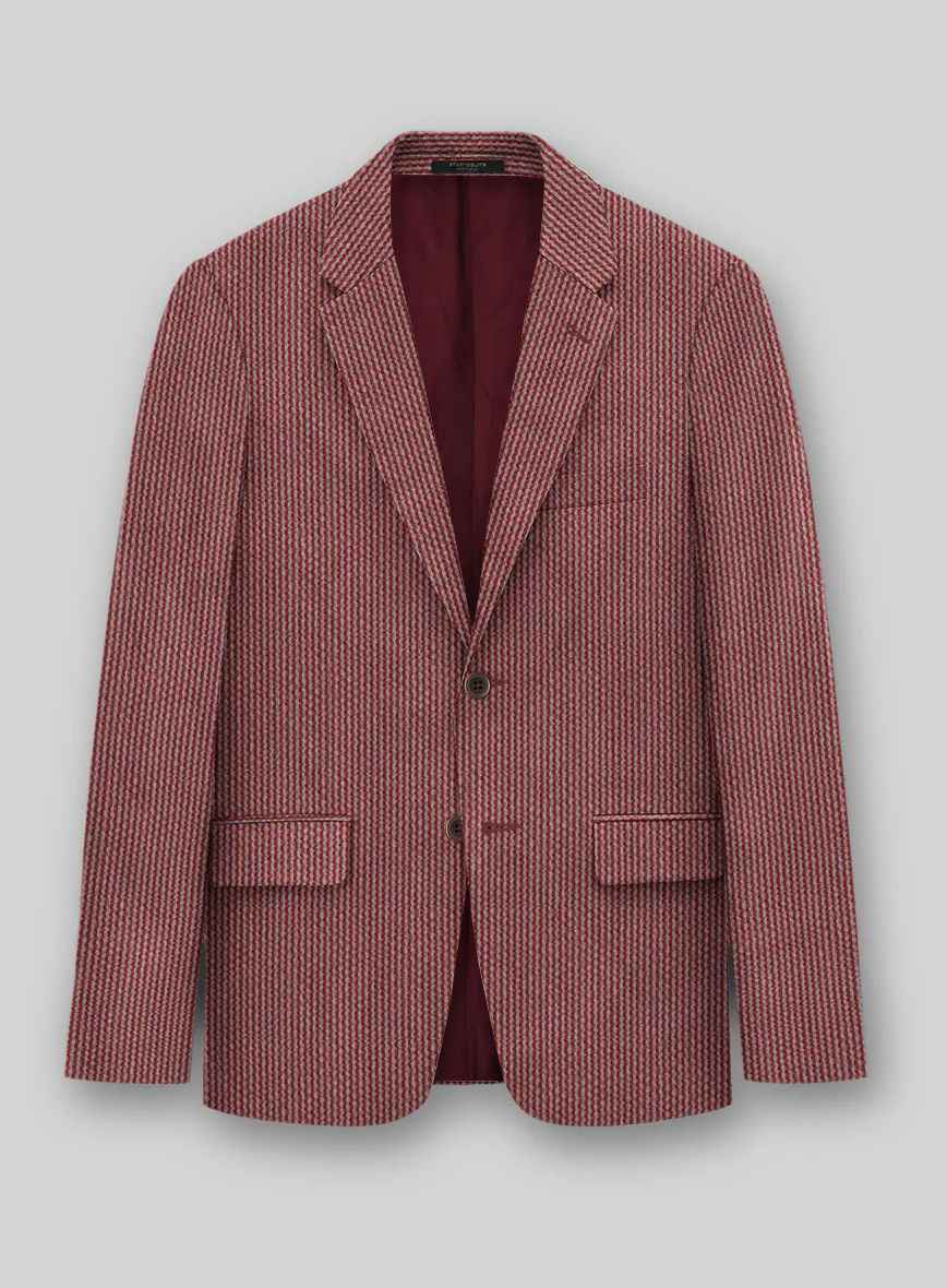 Solbiati Rosewood Seersucker Suit - Image 4