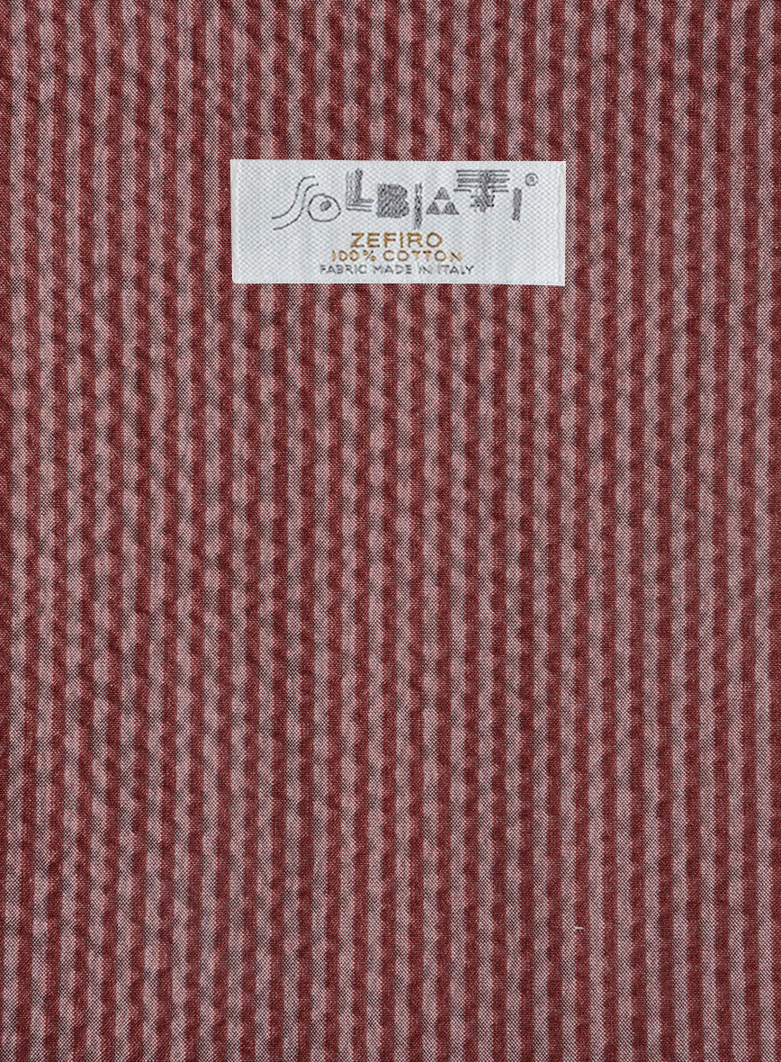 Solbiati Rosewood Seersucker Suit - Image 8