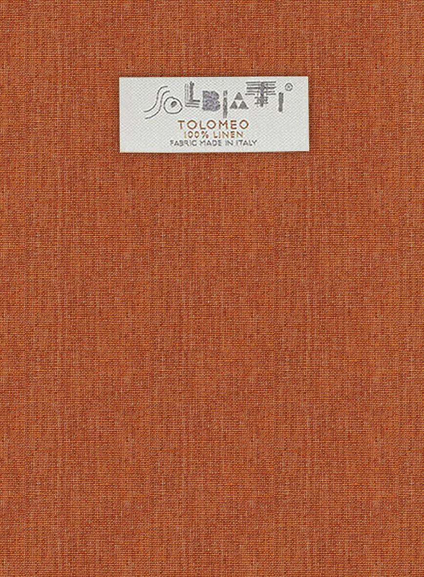 Solbiati Rust Linen Jacket - Image 2