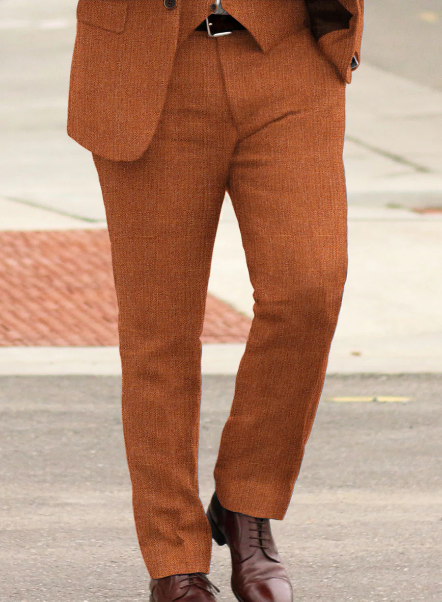 Solbiati Rust Linen Pants - Image 2