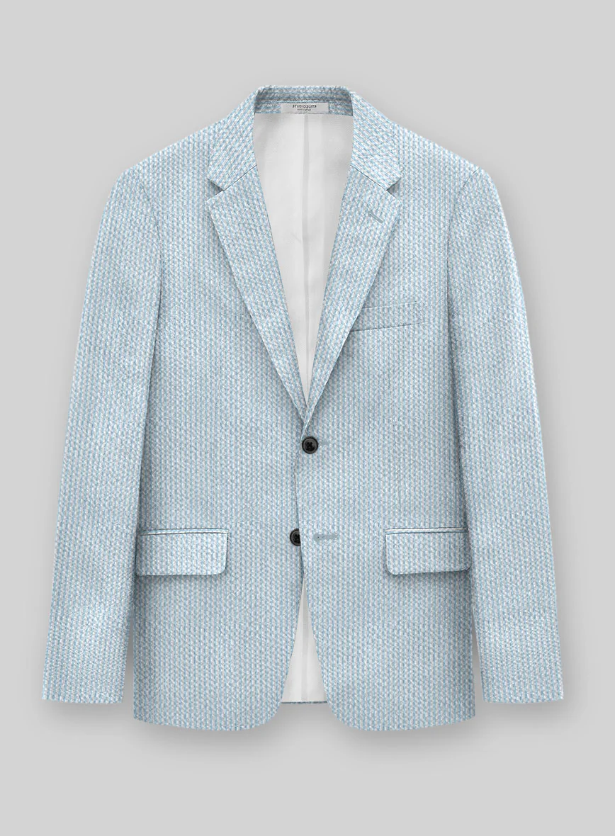 Solbiati Sky Blue Seersucker Suit - Image 3