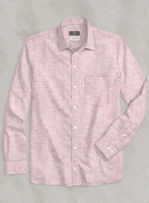 Solbiati Slate Pink Linen Shirt - Image 2