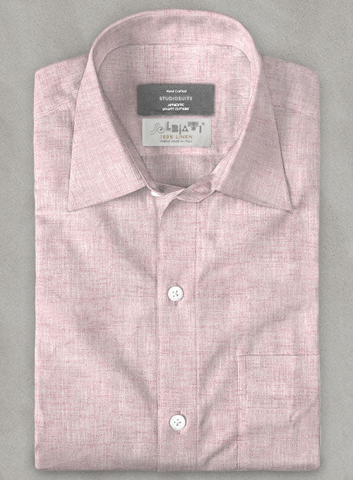 Solbiati Slate Pink Linen Shirt - Image 2