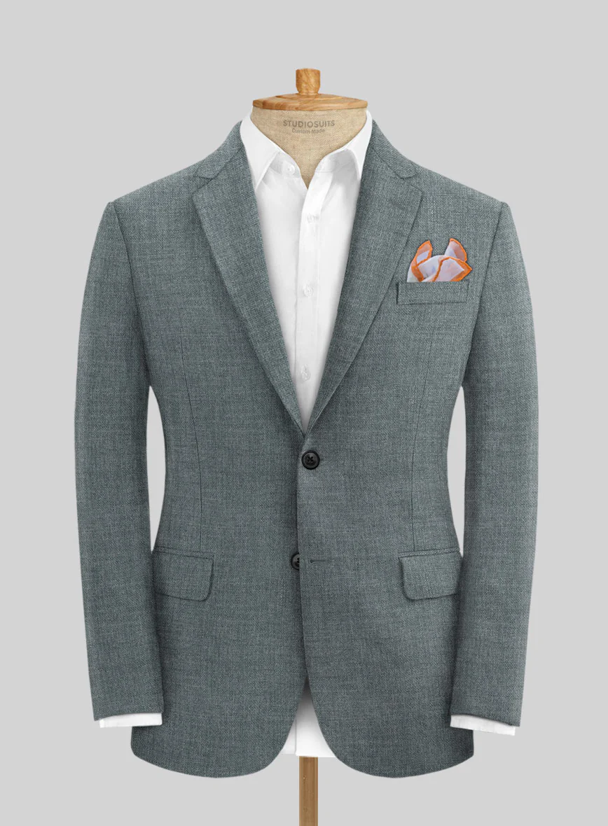 Solbiati Stone Gray Linen Suit - Image 3