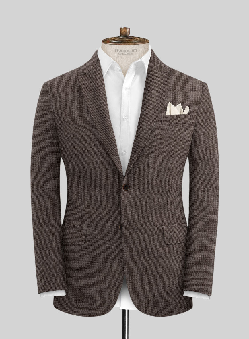 Solbiati Twill Brown Linen Suit - Image 3