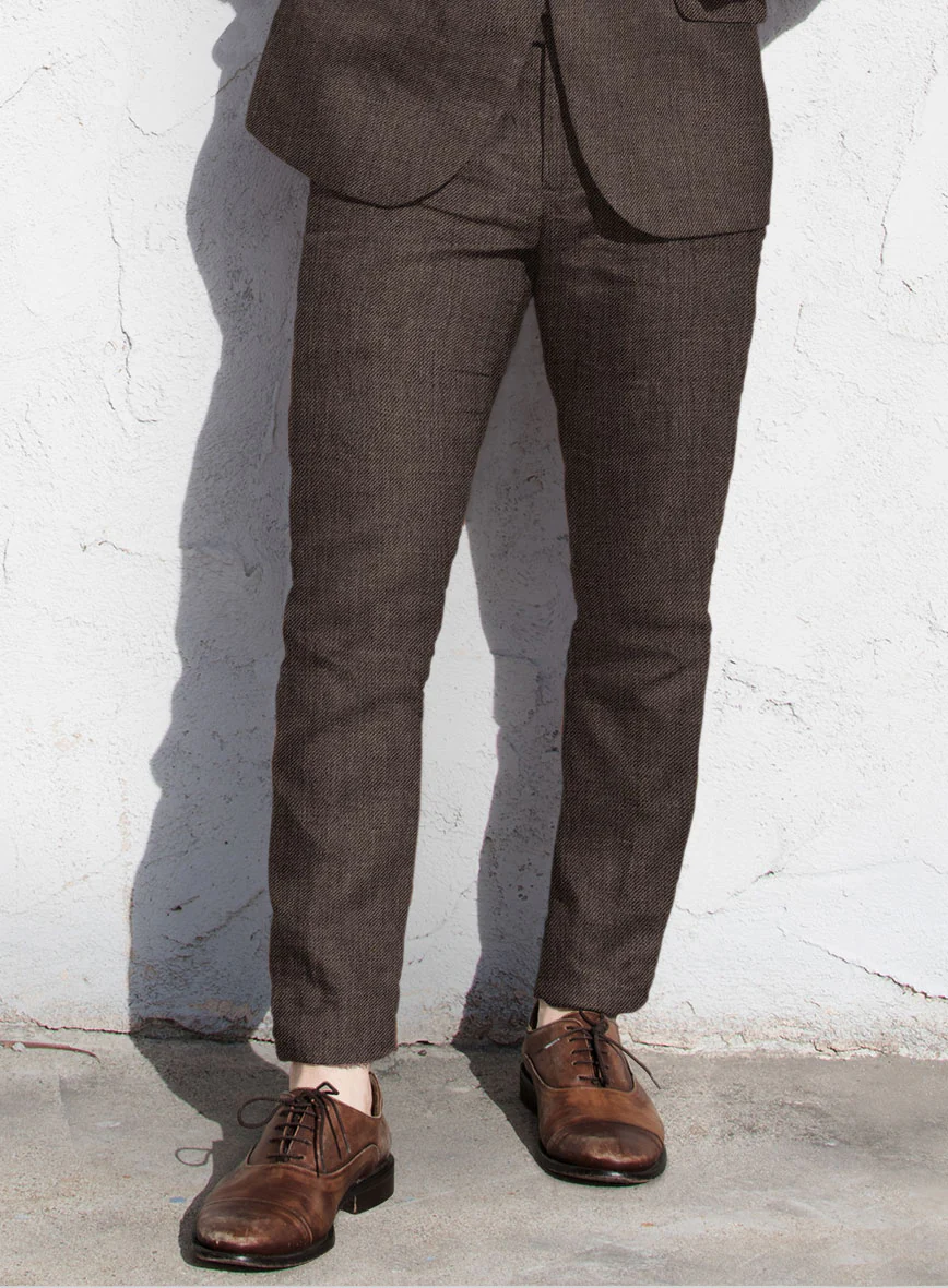 Solbiati Twill Brown Linen Suit - Image 4