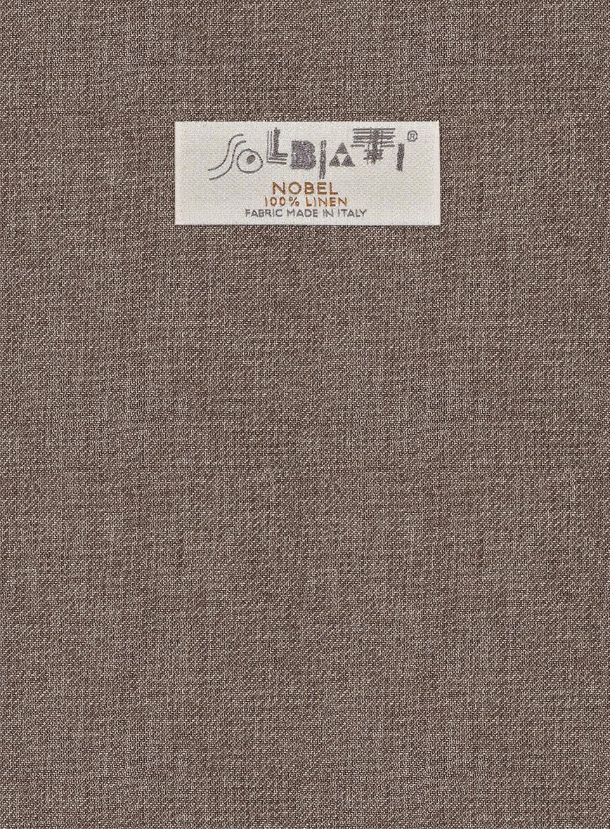 Solbiati Twill Stone Brown Linen Suit - Image 5
