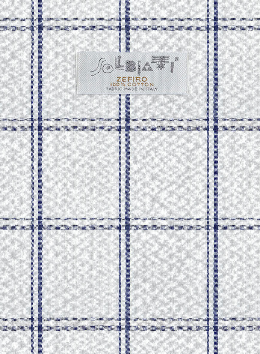 Solbiati White Checks Seersucker Jacket - Image 3