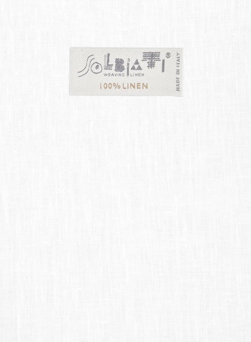 Solbiati White Linen Pants - Image 4