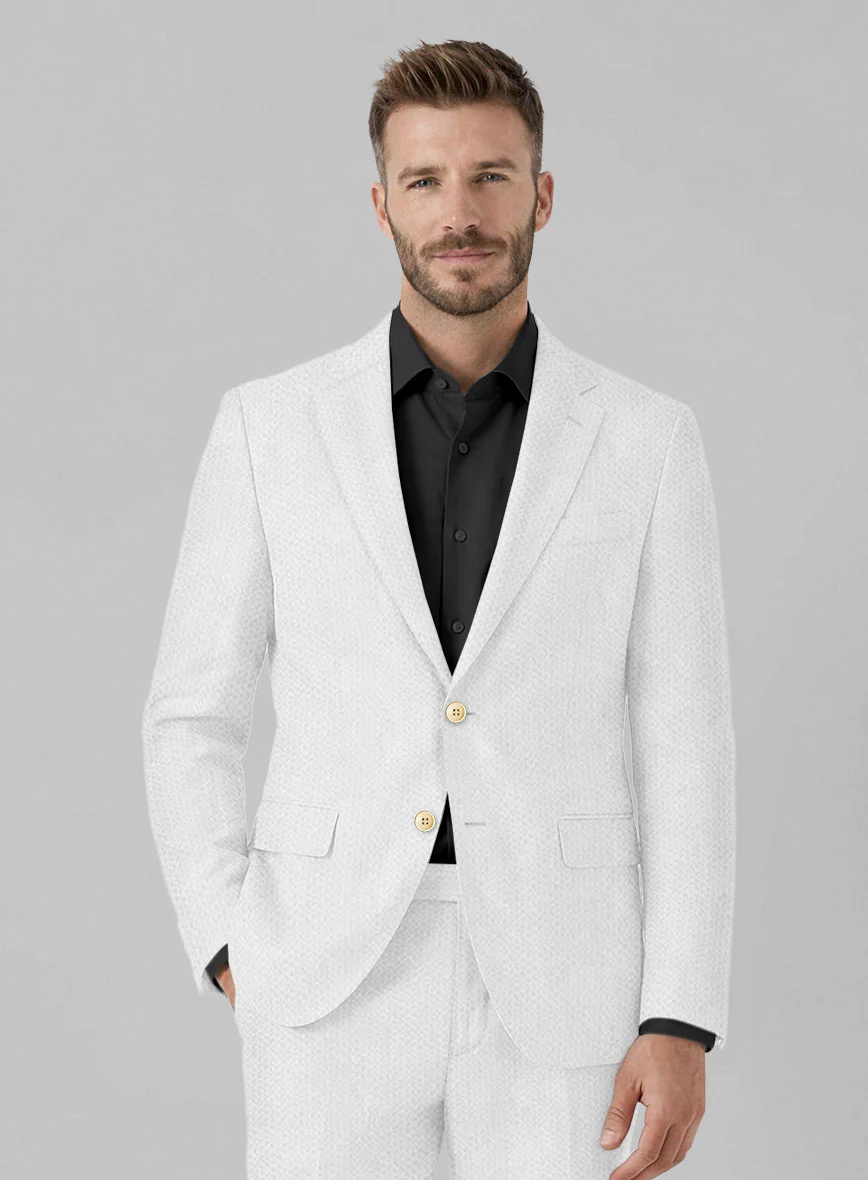 Solbiati White Seersucker Jacket - Image 2