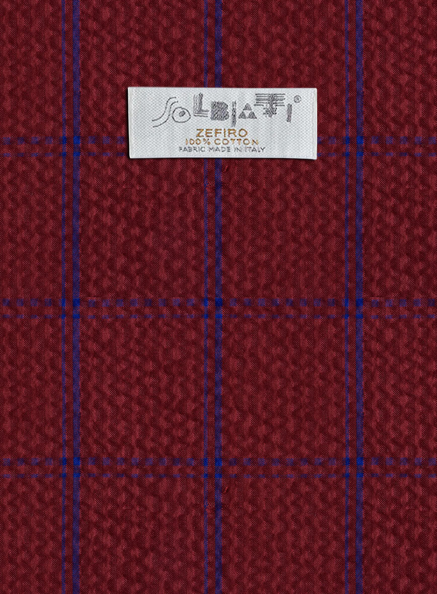 Solbiati Wine Checks Seersucker Jacket - Image 3