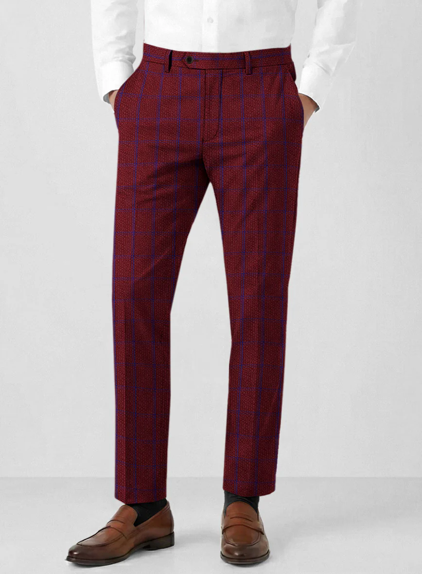 Solbiati Wine Checks Seersucker Suit - Image 6