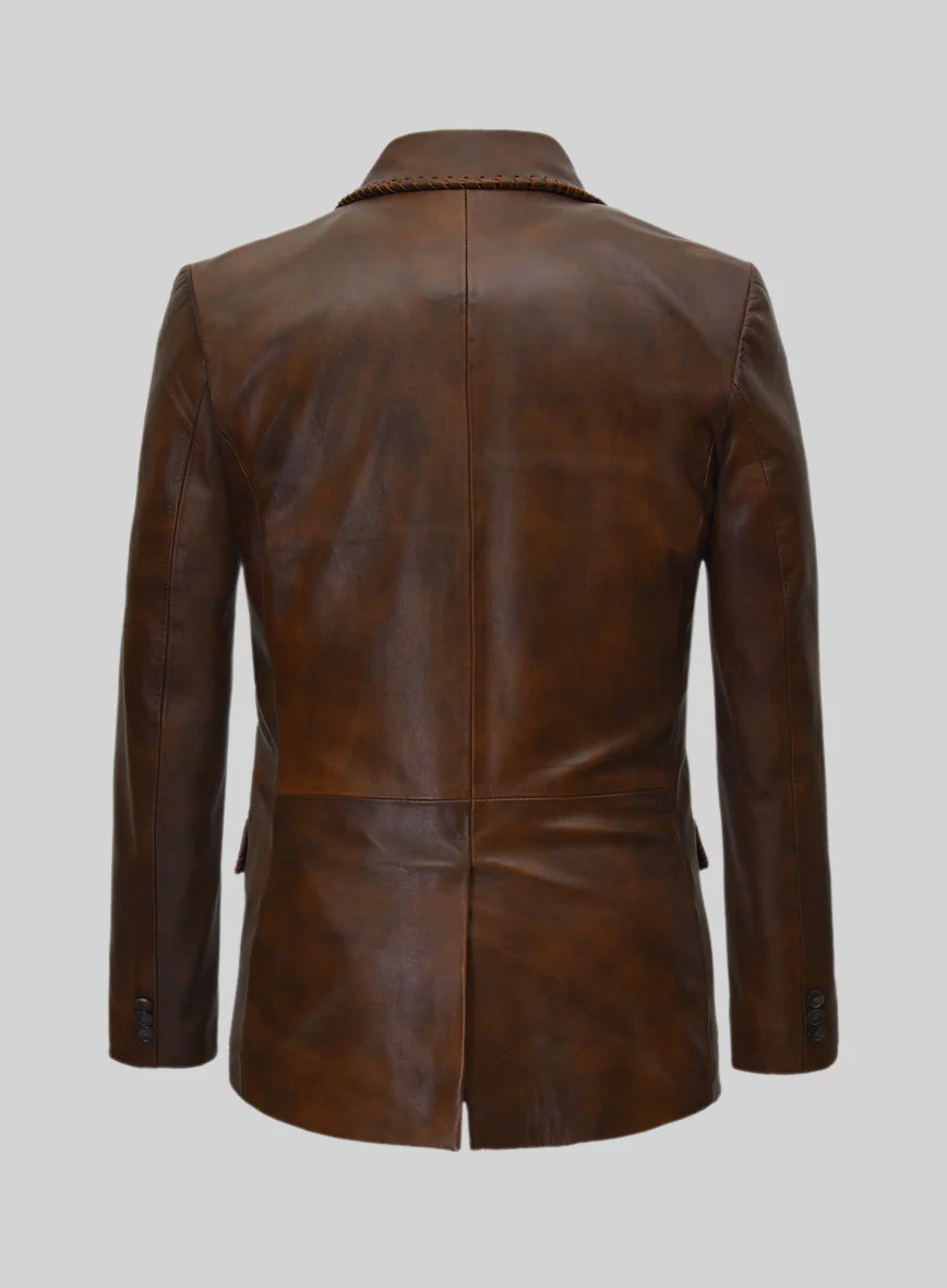 Spanish Brown Medieval Leather Suit - Image 5