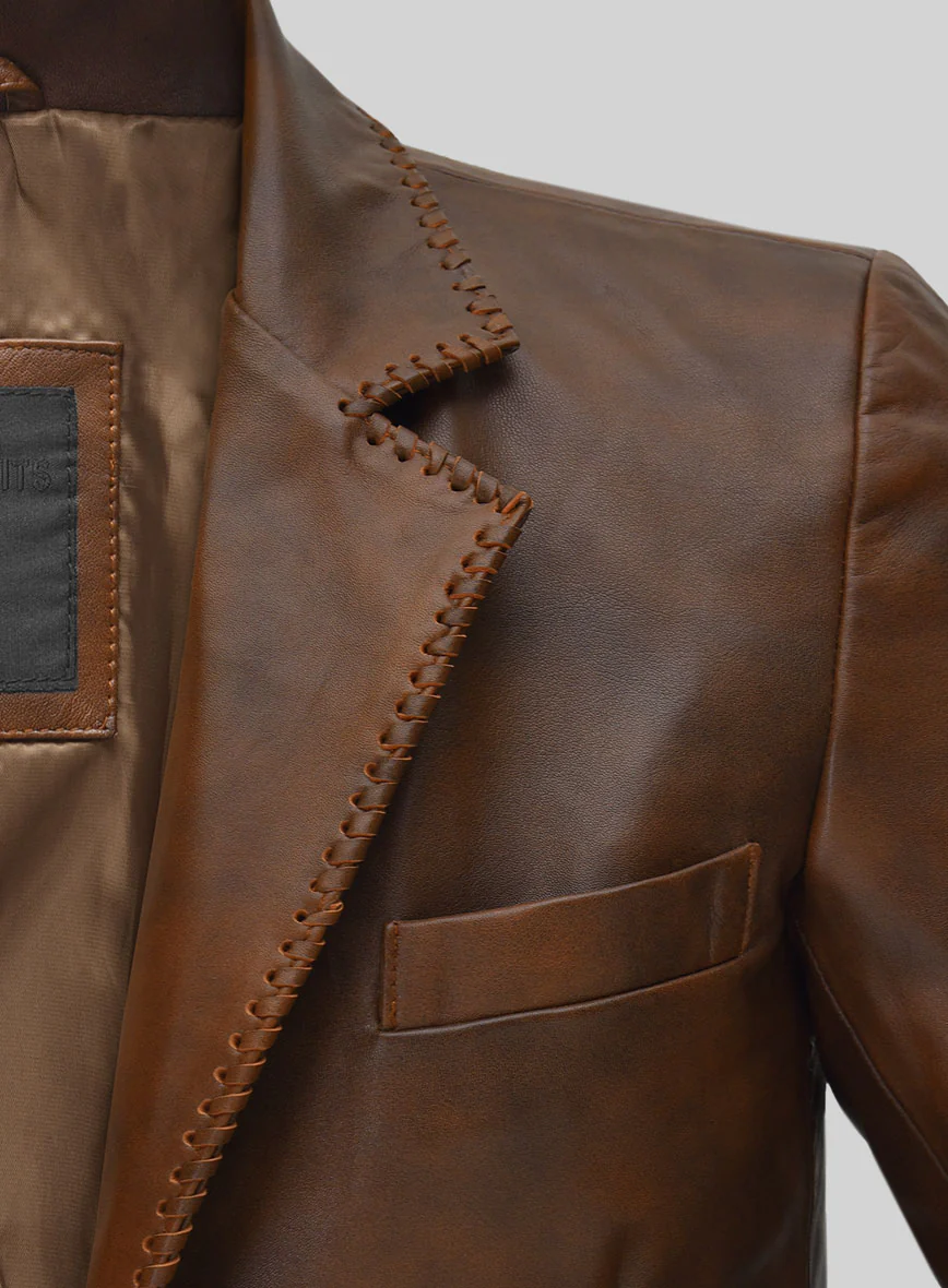 Spanish Brown Medieval Leather Suit - Image 6