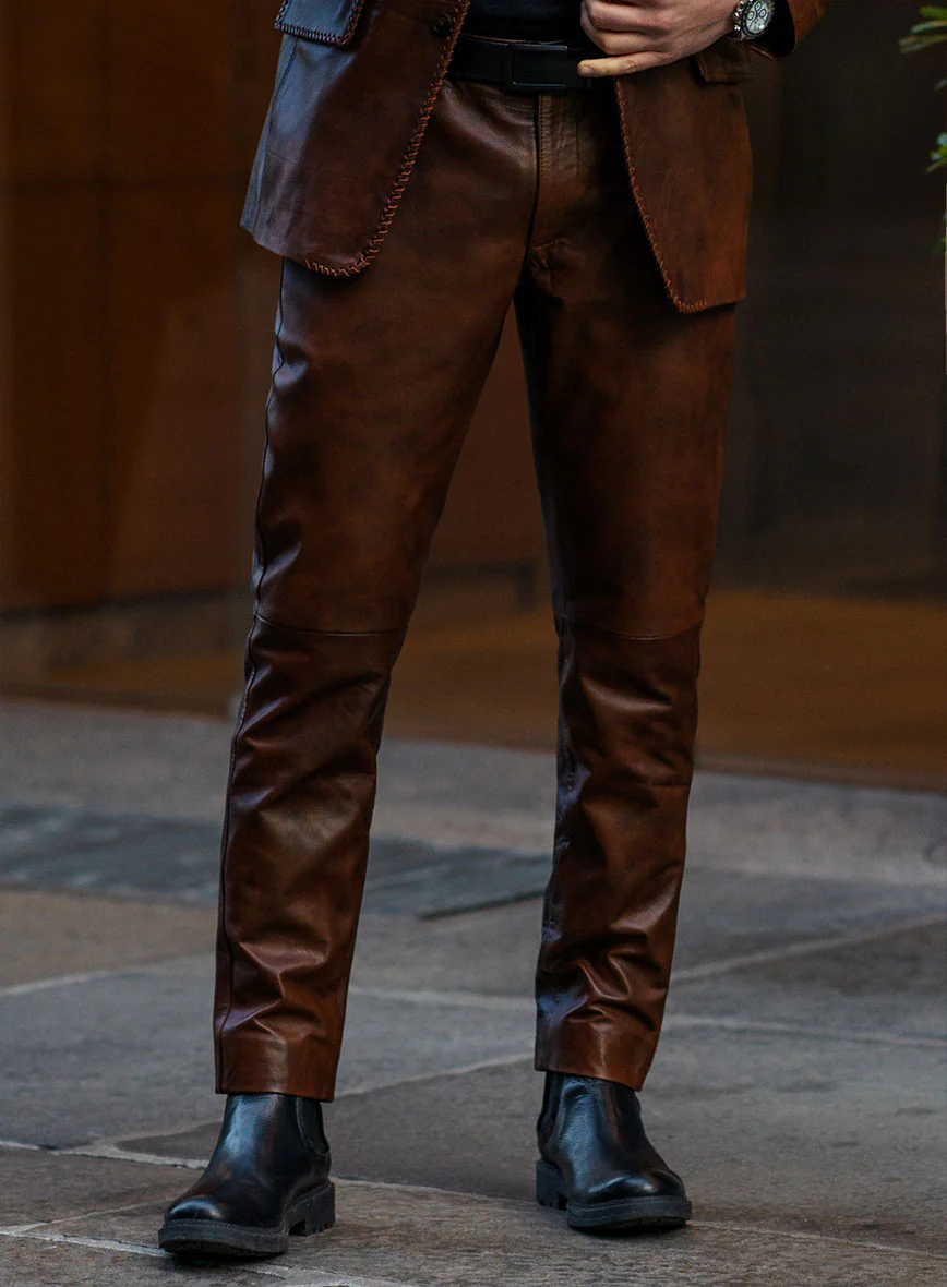 Spanish Brown Medieval Leather Suit - Image 8