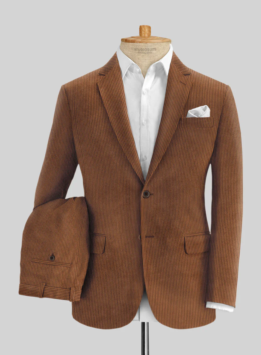 Spring Brown Corduroy Suit - Image 2