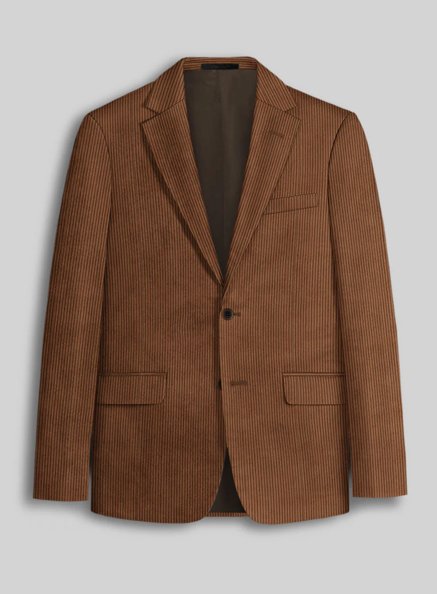 Spring Brown Corduroy Suit - Image 4