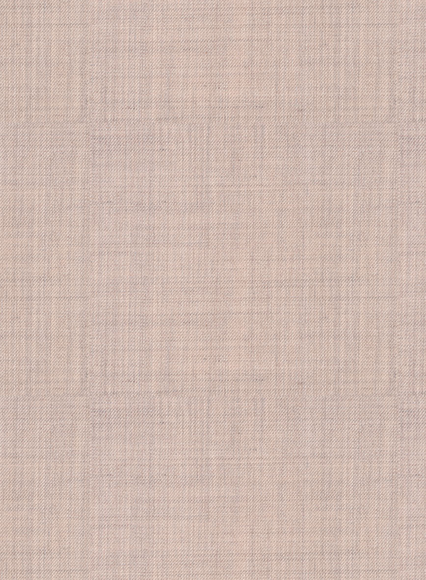 Spring Melange Oyster Pink Wool Pants - Image 2