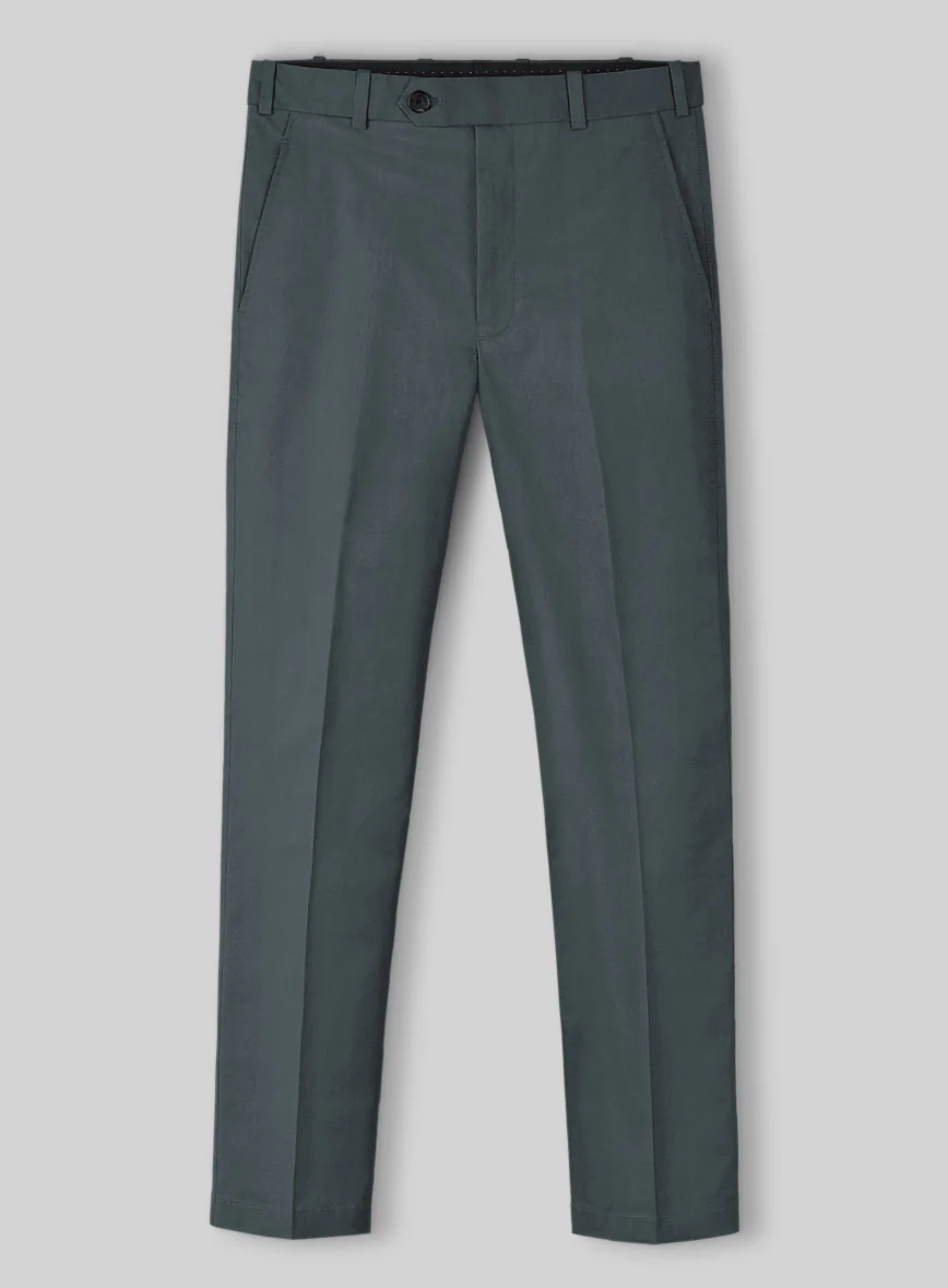 Steel Blue Stretch Chino Suit - Image 5
