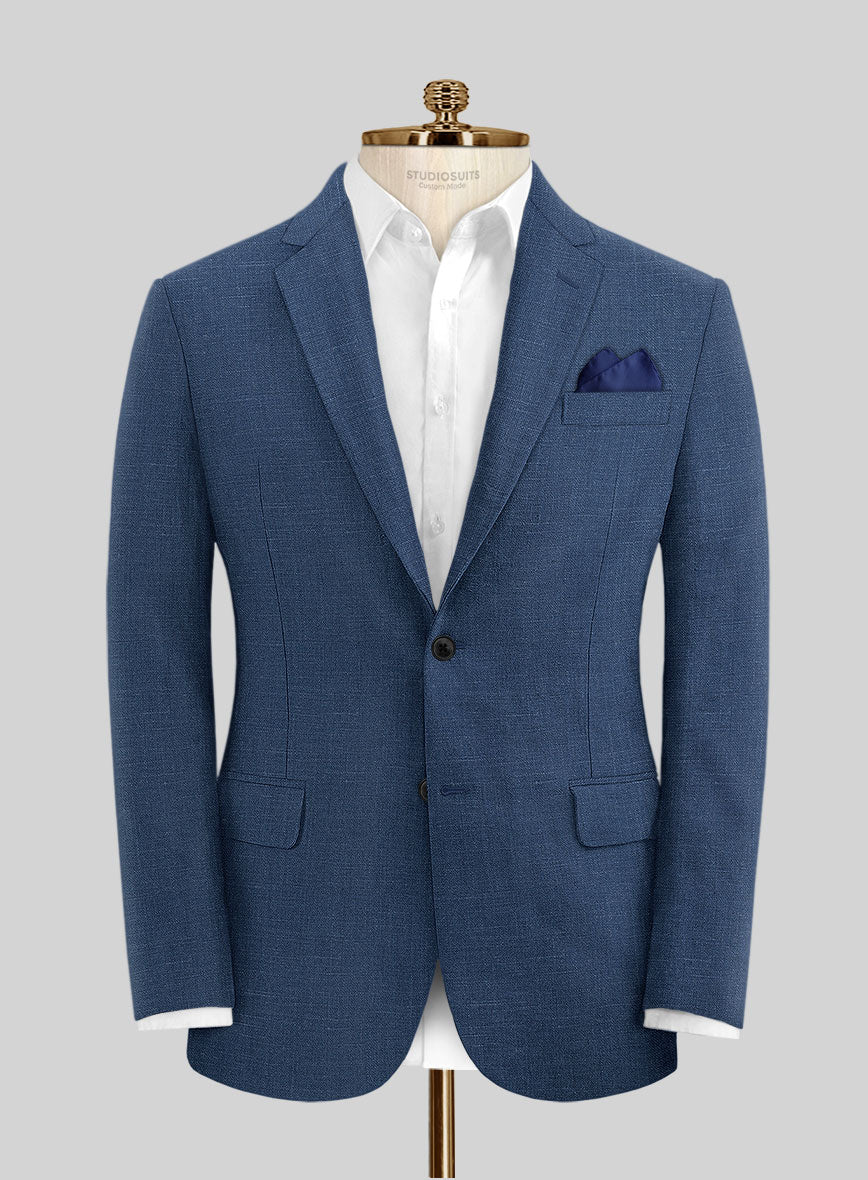 Stone Blue Linen Suit - Image 4