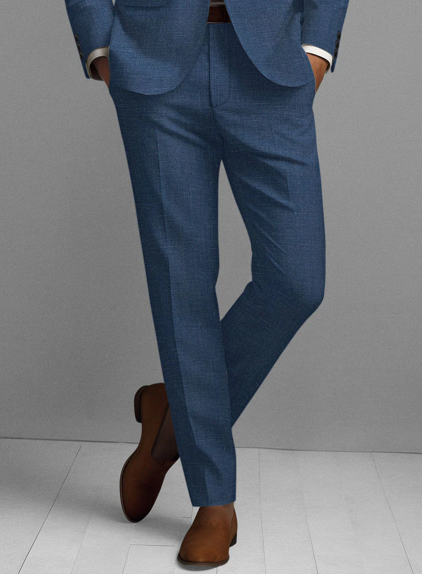 Stone Blue Linen Suit - Image 5