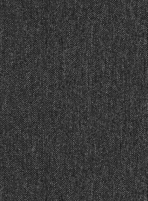 Stone Charcoal Tweed Double Breasted Jacket - Image 2
