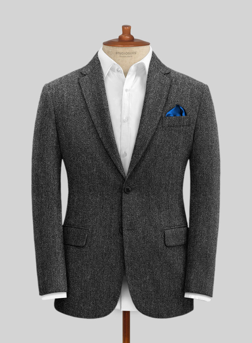 Stone Charcoal Tweed Suit - Image 4