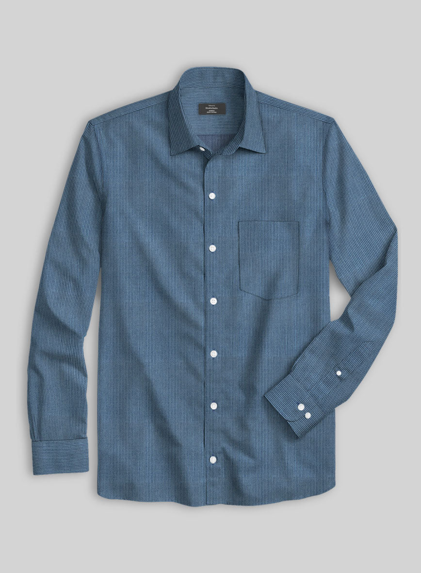 Stratford Herringbone Cotton Shirt - Image 2