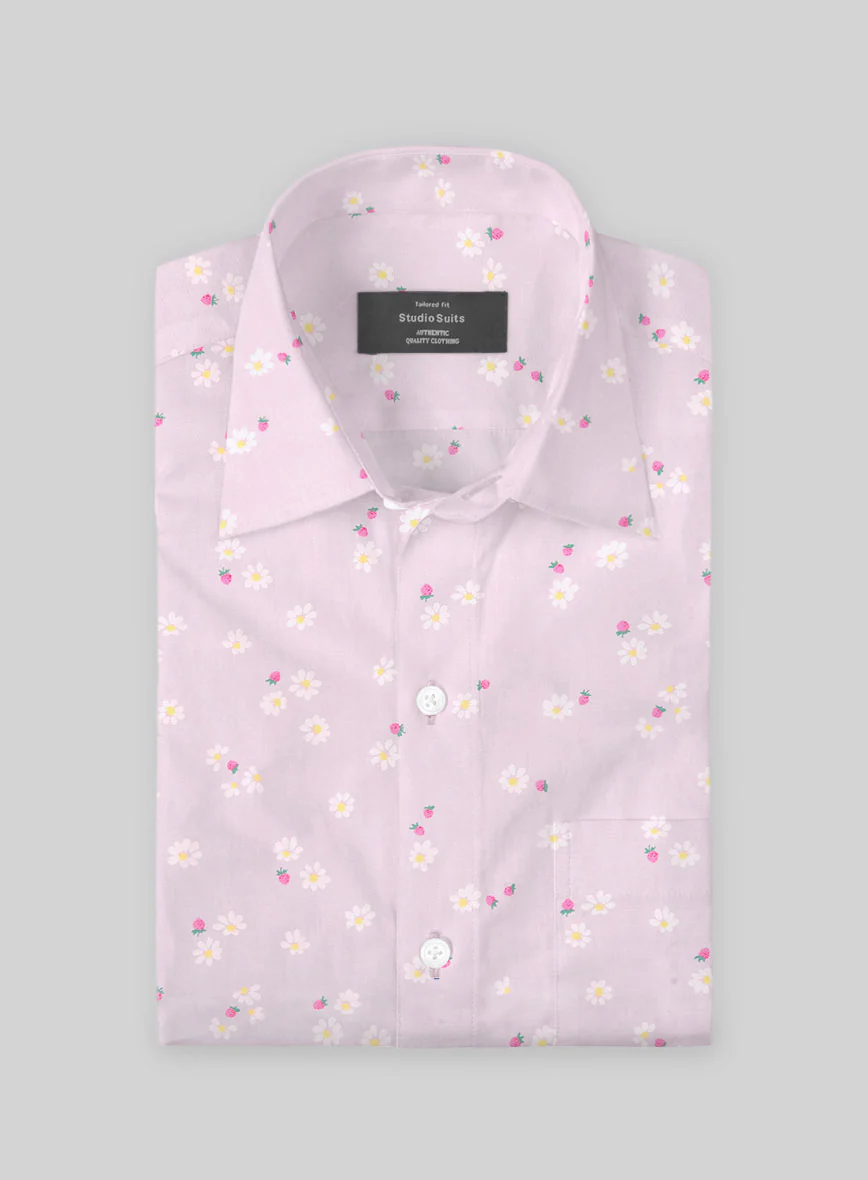 Strawberry Blossom Cotton Shirt - Image 2