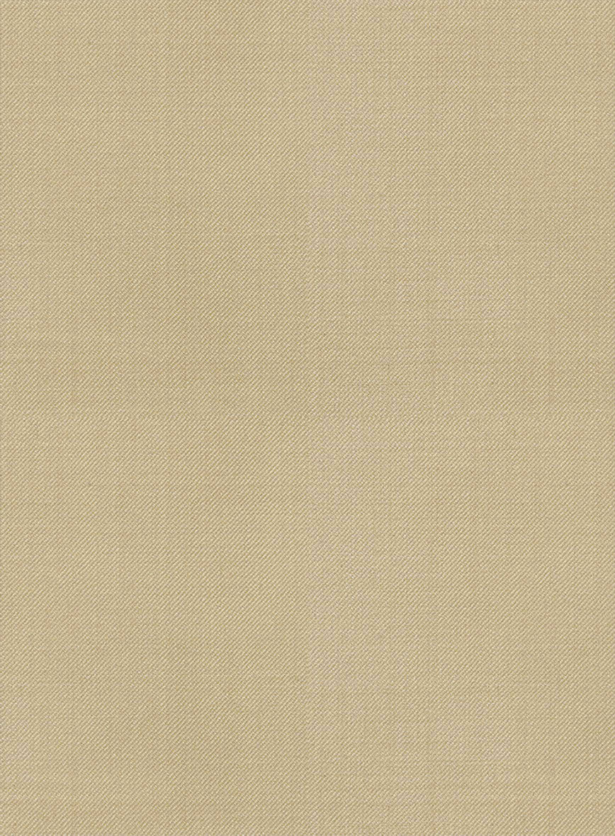 Stretch Beige Wool Highland Trousers - Image 6