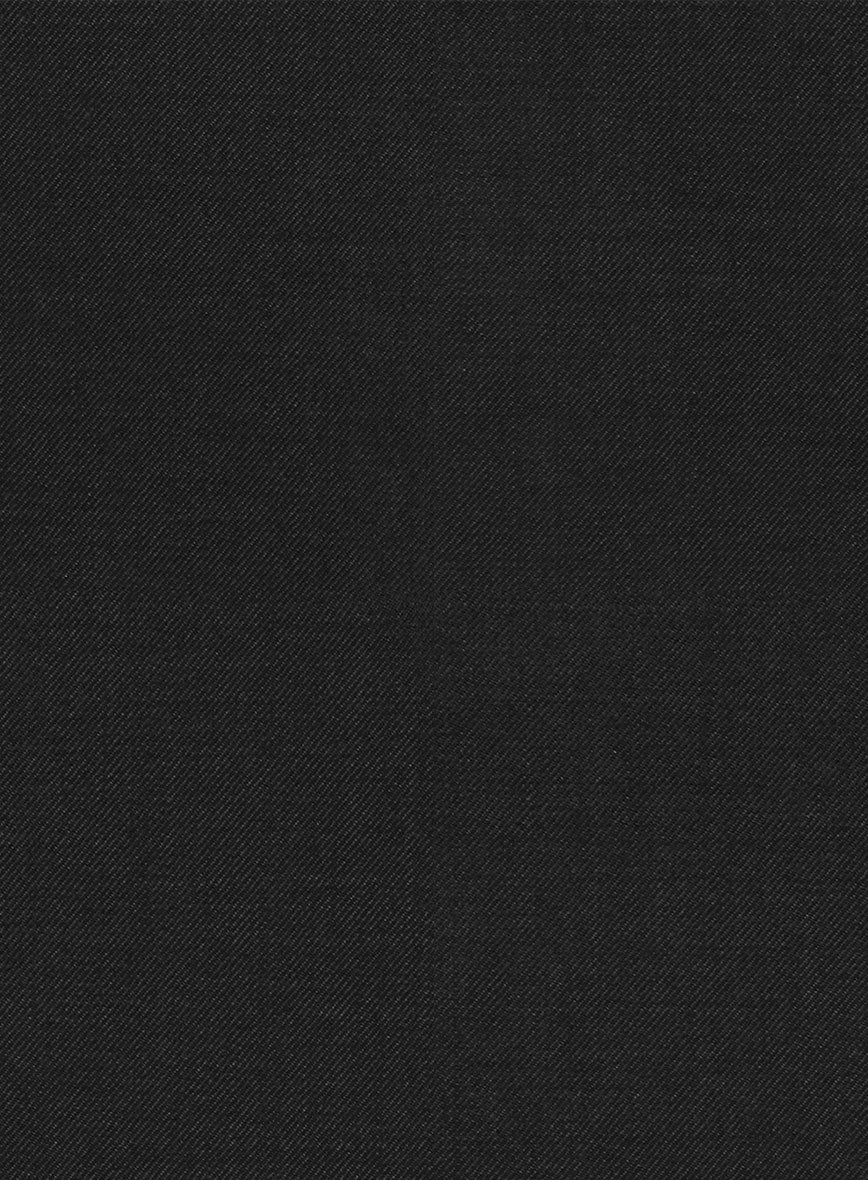 Stretch Black Wool Tuxedo Jacket - Image 2