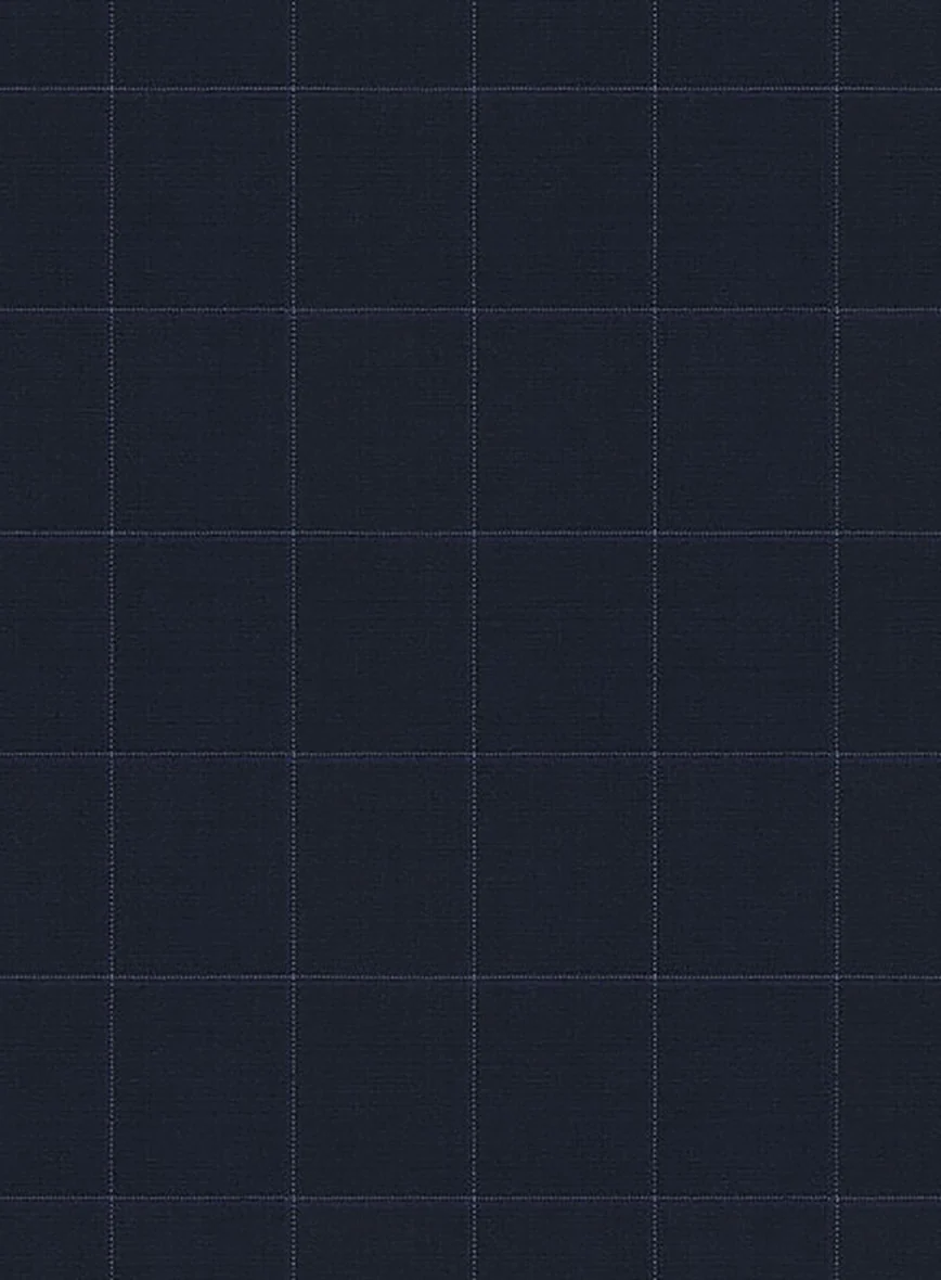Stretch Boxer Blue Wool Jacket - Image 2
