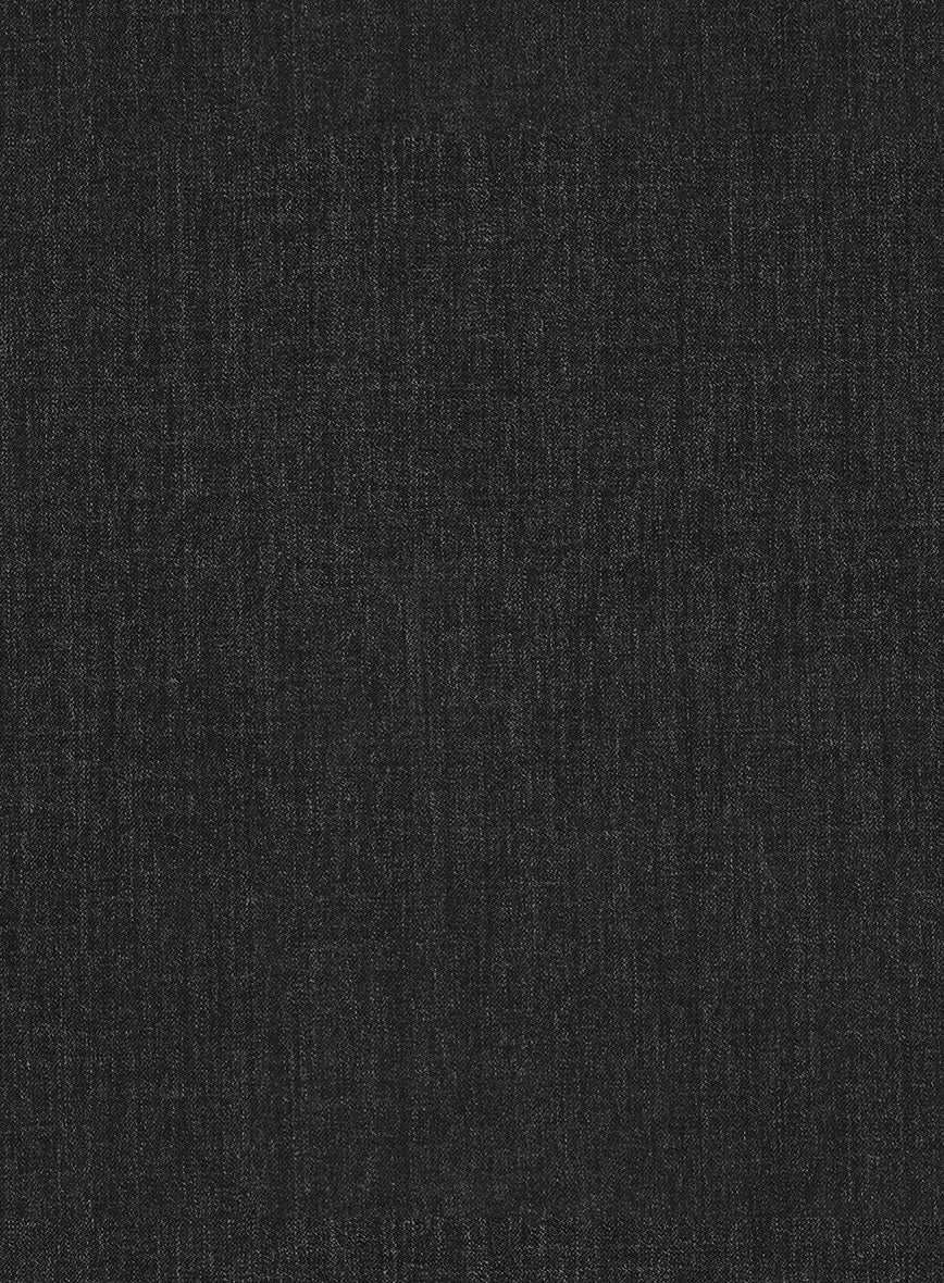 Stretch Charcoal Wool Highland Trousers - Image 6