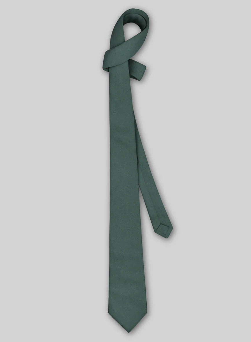 Stretch Cotton Tie - Gallo Green - Image 2