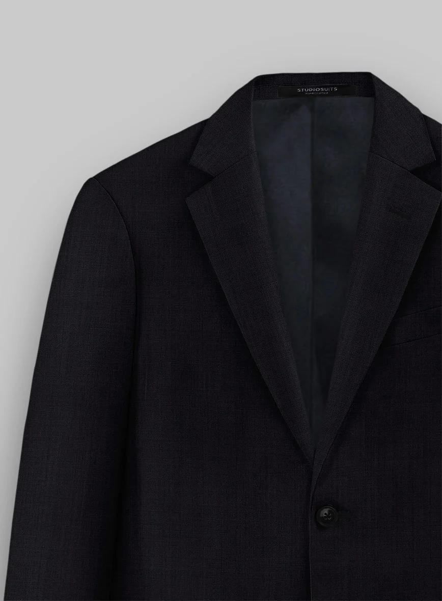 Stretch Midnight Blue Wool Suit - Image 4